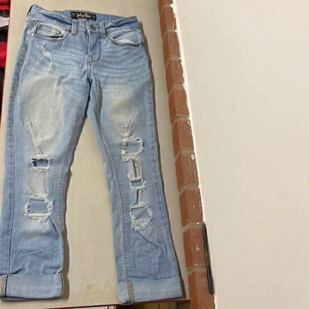Girls jeans brand: Indigo rein size 3. W 25.  L25 like new